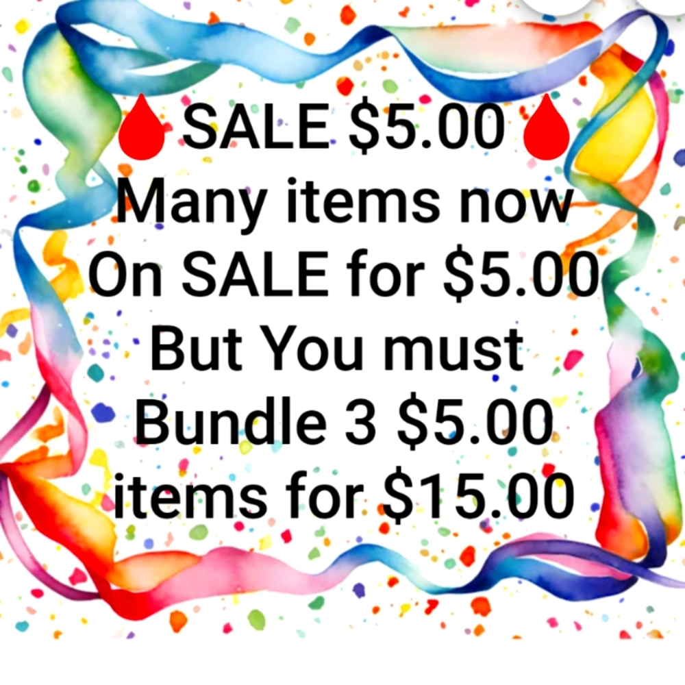 🩸SALE $5.00🩸BUNDLE 3 FOR THE SALE PRICE-SEE TITLES ADD TO BUNDLE SCROLL